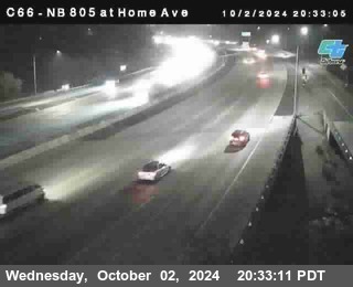 NB 805 at Home Ave (On Ramp)