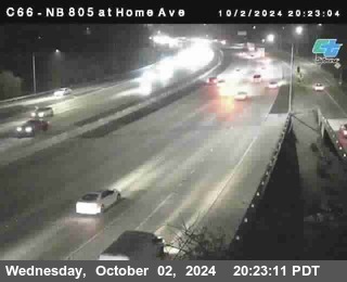 NB 805 at Home Ave (On Ramp)