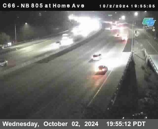 NB 805 at Home Ave (On Ramp)