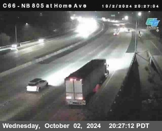 NB 805 at Home Ave (On Ramp)