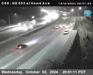 NB 805 at Home Ave (On Ramp)