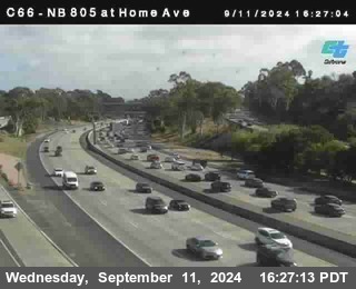 NB 805 at Home Ave (On Ramp)