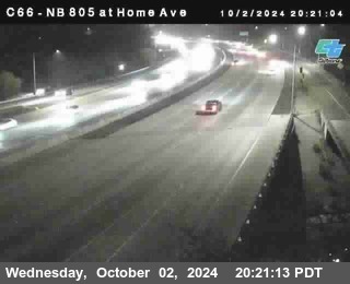 NB 805 at Home Ave (On Ramp)