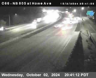 NB 805 at Home Ave (On Ramp)