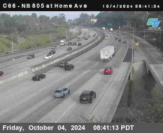 NB 805 at Home Ave (On Ramp)