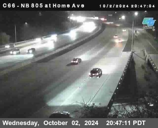 NB 805 at Home Ave (On Ramp)