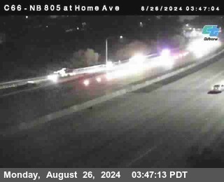 NB 805 at Home Ave (On Ramp)