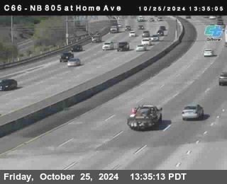 NB 805 at Home Ave (On Ramp)