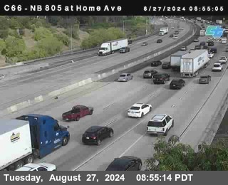 NB 805 at Home Ave (On Ramp)