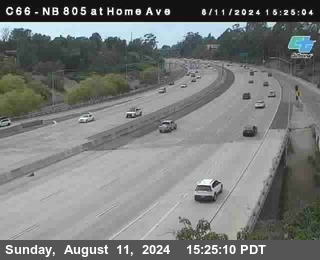 NB 805 at Home Ave (On Ramp)