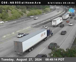 NB 805 at Home Ave (On Ramp)