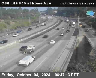 NB 805 at Home Ave (On Ramp)