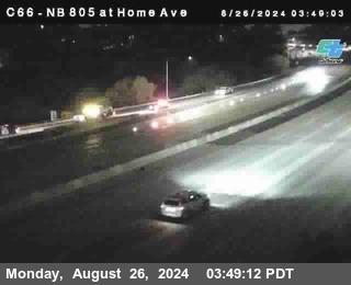 NB 805 at Home Ave (On Ramp)