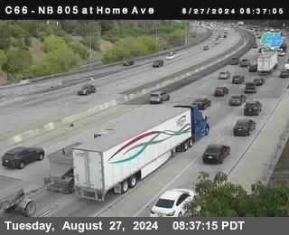 NB 805 at Home Ave (On Ramp)