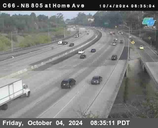 NB 805 at Home Ave (On Ramp)