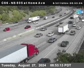 NB 805 at Home Ave (On Ramp)