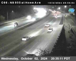 NB 805 at Home Ave (On Ramp)