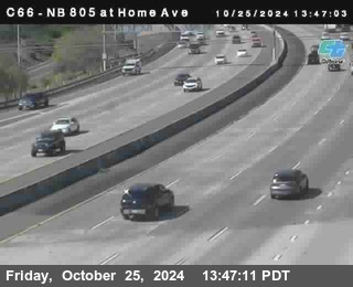 NB 805 at Home Ave (On Ramp)