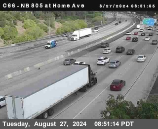 NB 805 at Home Ave (On Ramp)