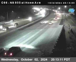 NB 805 at Home Ave (On Ramp)