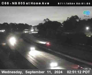 NB 805 at Home Ave (On Ramp)