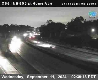 NB 805 at Home Ave (On Ramp)