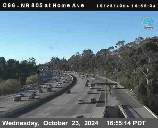 NB 805 at Home Ave (On Ramp)