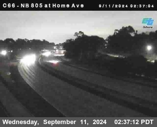 NB 805 at Home Ave (On Ramp)