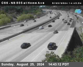 NB 805 at Home Ave (On Ramp)