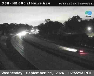 NB 805 at Home Ave (On Ramp)