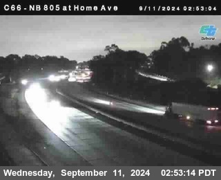 NB 805 at Home Ave (On Ramp)