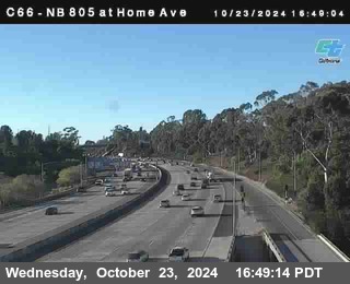 NB 805 at Home Ave (On Ramp)