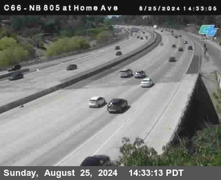 NB 805 at Home Ave (On Ramp)