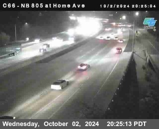 NB 805 at Home Ave (On Ramp)