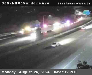 NB 805 at Home Ave (On Ramp)