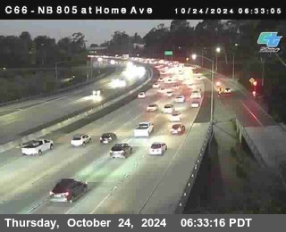 NB 805 at Home Ave (On Ramp)