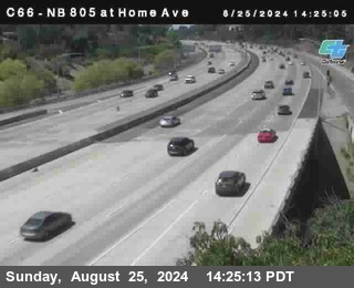 NB 805 at Home Ave (On Ramp)