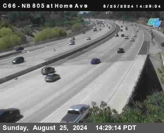 NB 805 at Home Ave (On Ramp)