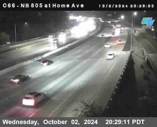 NB 805 at Home Ave (On Ramp)