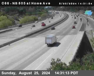 NB 805 at Home Ave (On Ramp)