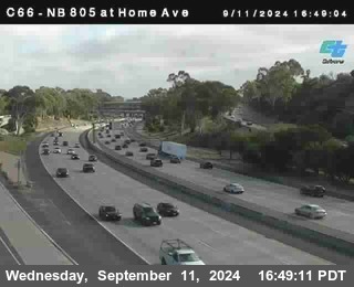 NB 805 at Home Ave (On Ramp)