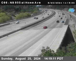 NB 805 at Home Ave (On Ramp)