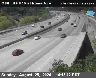 NB 805 at Home Ave (On Ramp)