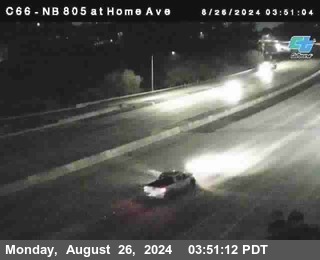 NB 805 at Home Ave (On Ramp)