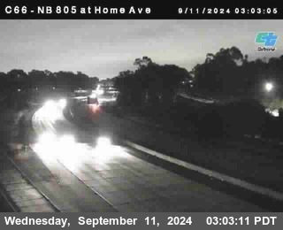 NB 805 at Home Ave (On Ramp)