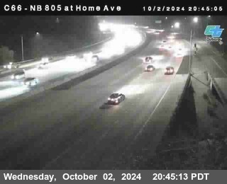 NB 805 at Home Ave (On Ramp)