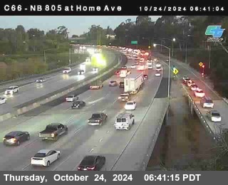 NB 805 at Home Ave (On Ramp)