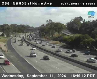 NB 805 at Home Ave (On Ramp)