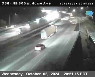 NB 805 at Home Ave (On Ramp)