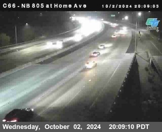 NB 805 at Home Ave (On Ramp)